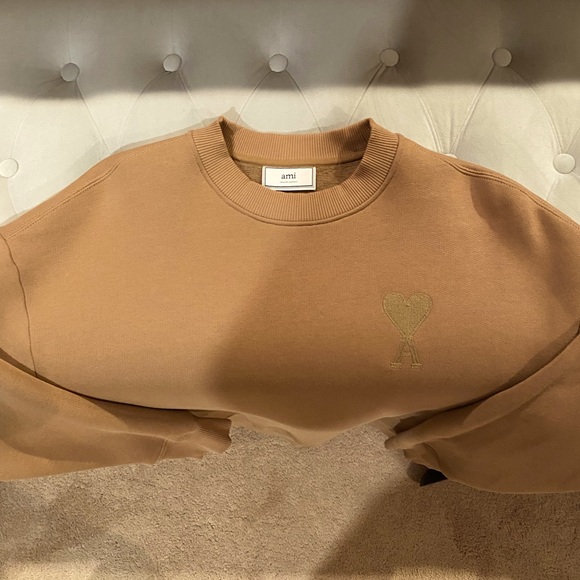 Mens AMI Paris oversized crewneck sweatshirt - Picture 3 of 6